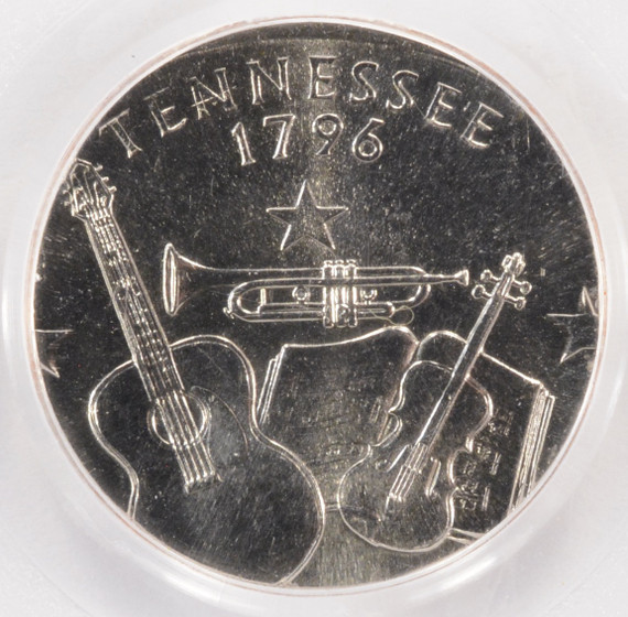 2002-D 25c Tennessee State Quarter Struck on Clad Dime Planchet PCGS MS65