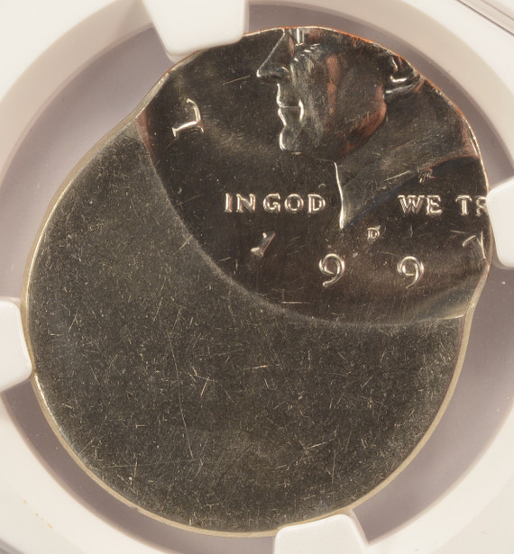 1997-D 50c Kennedy Half Struck 50% Off-Center NGC MS64 1997-D 50c Kennedy Half Struck 50% Off-Center NGC MS64