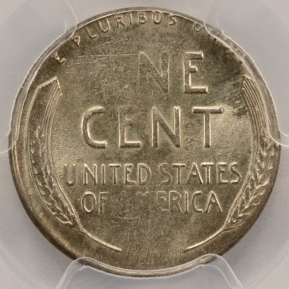 1944 1c Wheat Cent Struck on Silver 10c Planchet PCGS AU58 2nd Finest Known 1944 1c Wheat Cent Struck on Silver 10c Planchet PCGS AU58 2nd Finest Known