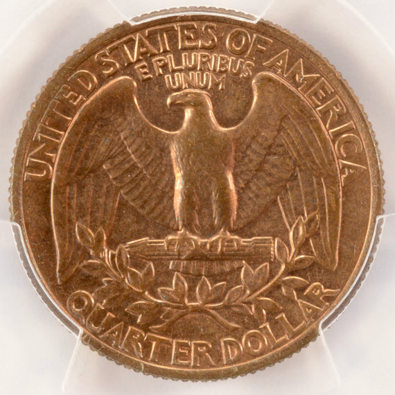 1978 25c Washington Quarter Reverse Missing Clad Layer PCGS MS64 RB 1978 25c Washington Quarter Reverse Missing Clad Layer PCGS MS64 RB