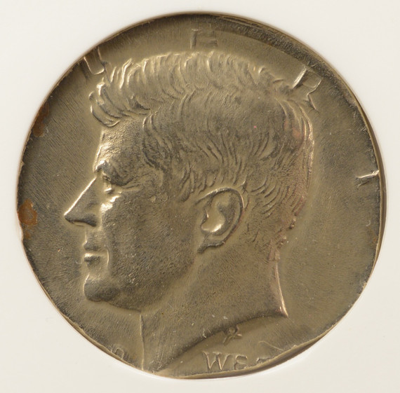 50c Kennedy Half Struck on 5c Planchet ANACS MS60 50c Kennedy Half Struck on 5c Planchet ANACS MS60