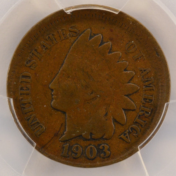 1903 1c Indian Cent Broadstruck VG10 1903 1c Indian Cent Broadstruck VG10