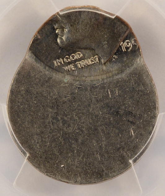 199X 10c Clad Roosevelt Dime Struck 75% Off-Center PCGS MS64