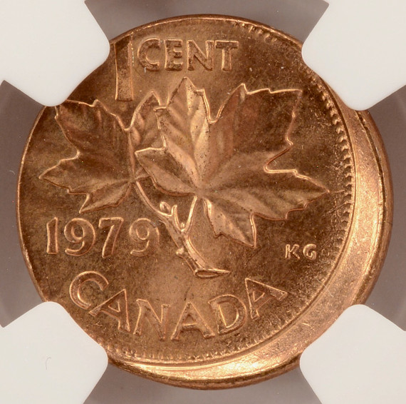 1979 1c Canada Broadstruck NGC MS63 Red