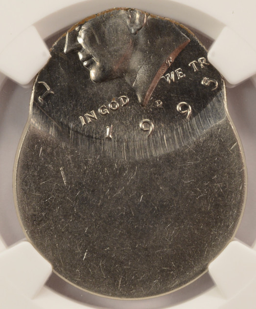 1995-D Kennedy Half Struck 60% Off-Center NGC MS65
