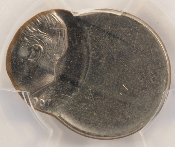 1967 10c Roosevelt Dime Struck 60% Off-Center PCGS UNC Details