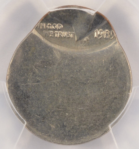 1989 10c Roosevelt Dime Struck 80% Off-Center PCGS MS62