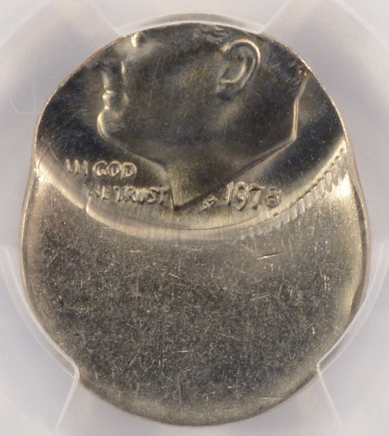 1978 10c Roosevelt Dime Struck 50% Off-Center PCGS MS61