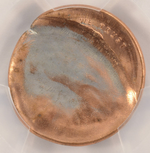 (1982-2008) 1c Lincoln Cent 85% Indent & Broadstruck PCGS MS65 Red