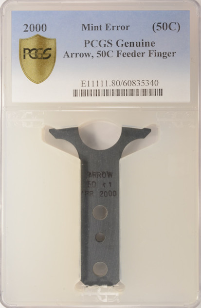 2000 50c Half Dollar Aluminum Feeder Finger PCGS