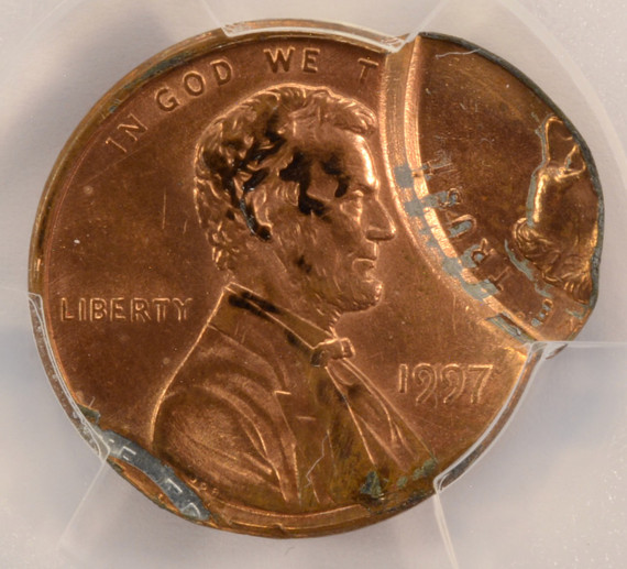 1997 1c Lincoln Cent Triple-Strike, 2nd-3rd Saddle-Strike PCGS MS61 Red