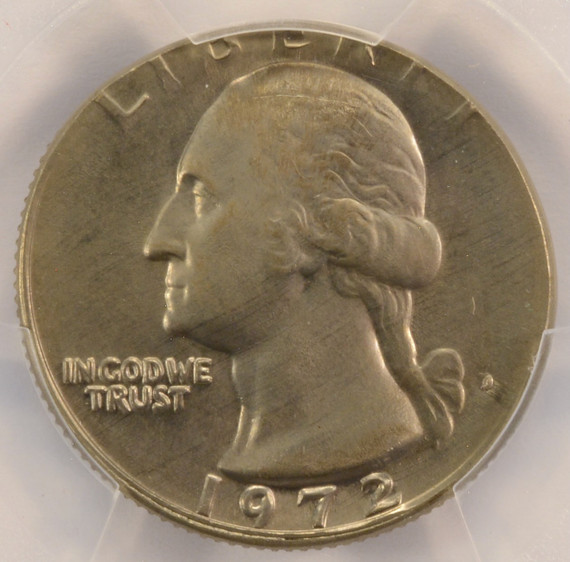 1972-D 25c Washington Quarter Struck on Nickel Planchet PCGS MS64