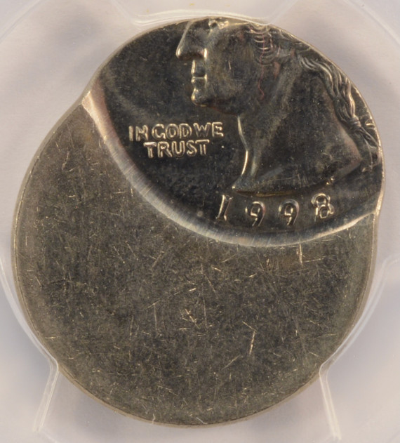 Clad Washington Quarter Struck 50% Off-Center PCGS MS62