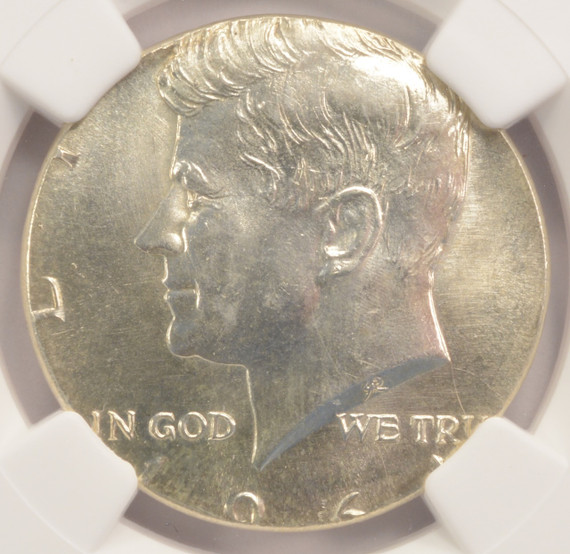 1964 50c Kennedy Half Struck on Silver Quarter Planchet NGC MS62