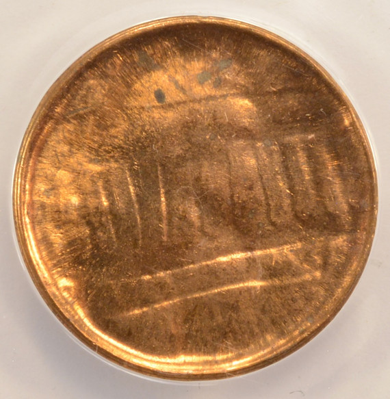1c Lincoln Cent Mid-Stage Brockage Die Cap Strike ANACS MS62 Red