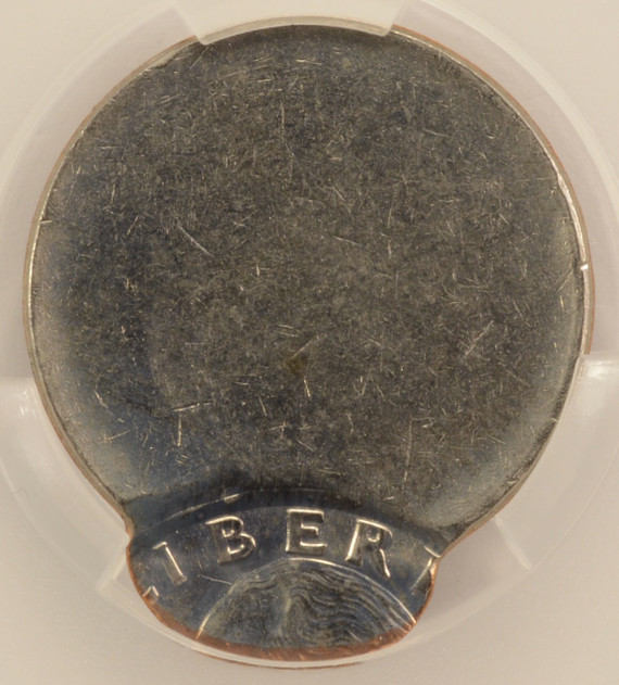 ND Clad Washington Quarter Struck 90% Off-Center & Uniface CACG MS64