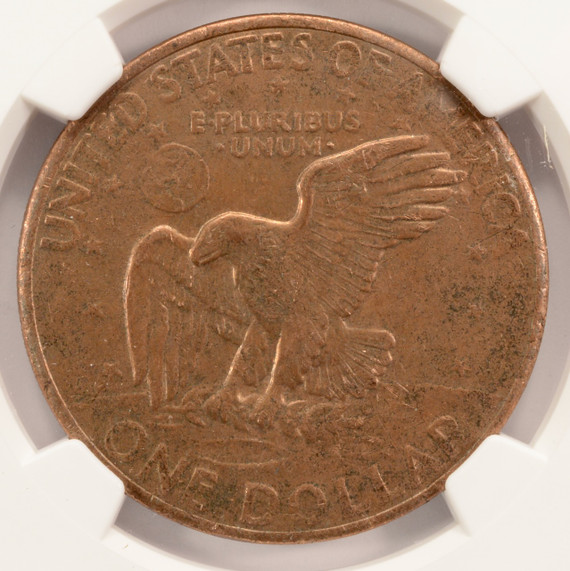 2007-P $1 John Adams Dollar Reverse Missing Clad Layer NGC MS65