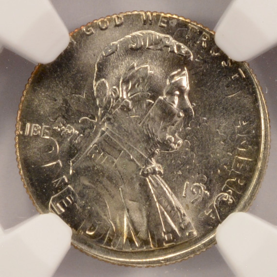 1994 1c Lincoln Cent on Roosevelt Dime Double-Denomination NGC MS66