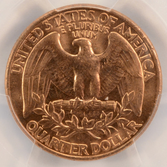 1994-D 25c Washington Quarter Reverse Missing Clad Layer PCGS MS63 Red