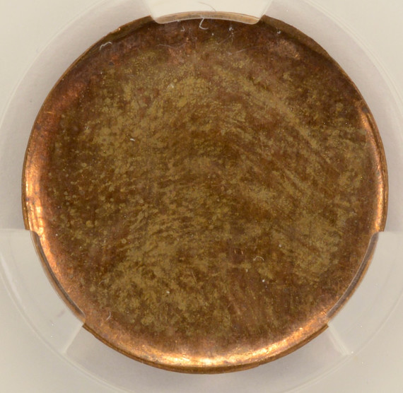 ND 1c  Lincoln Cent Very Late Stage Counterbrockage CACG MS62 RB