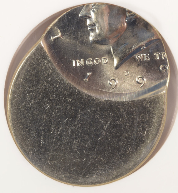 1999-D 50c Kennedy Half Struck 60% Off-Center NGC MS67