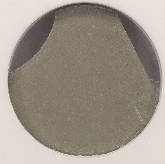 (1943) 1c Steel Wheat Cent T-2 Planchet with Straight & Curved Clips