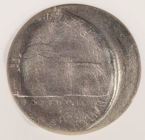 NGC 5c Jefferson Nickel 95% Brockage and Broadstruck NGC MS68 FS