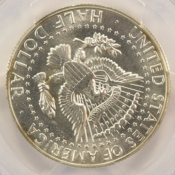 1965 50c SMS Kennedy Half 135 Degree Rotated Dies PCGS SP65