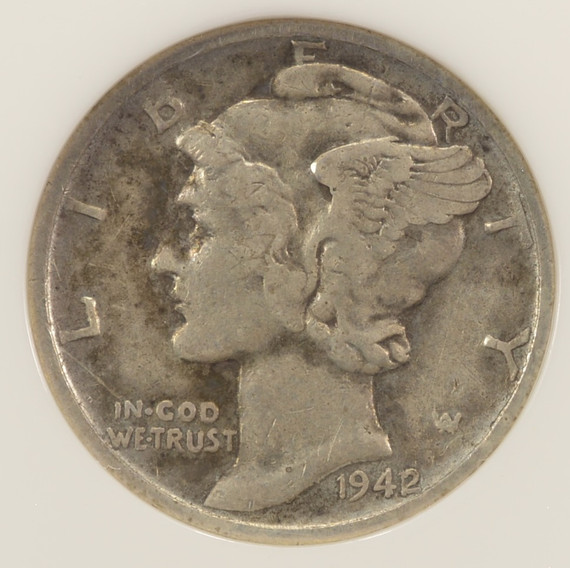 1942/1 10c Mercury Dime  FS-101 NGC VF30