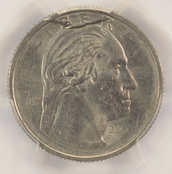 2022-P 25c Wilma Mankiller Retained Cud Obverse PCGS MS62