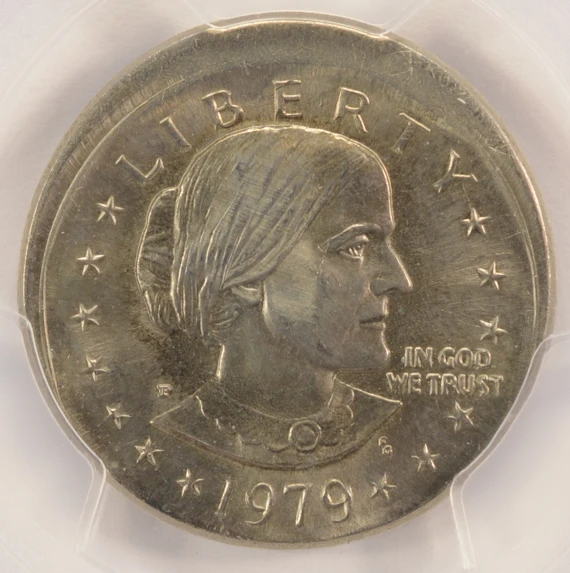 1979-P $1 SBA Dollar Broadstruck PCGS MS62
