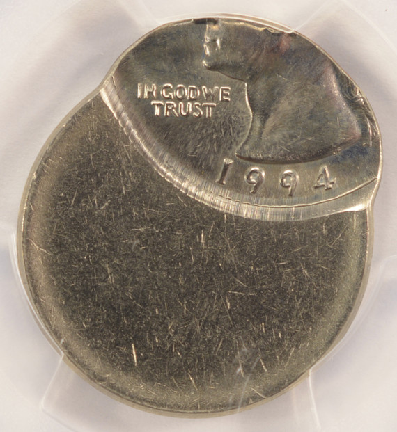 PCGS 25c Clad Washington Quarter Struck 65% Off-Center MS63