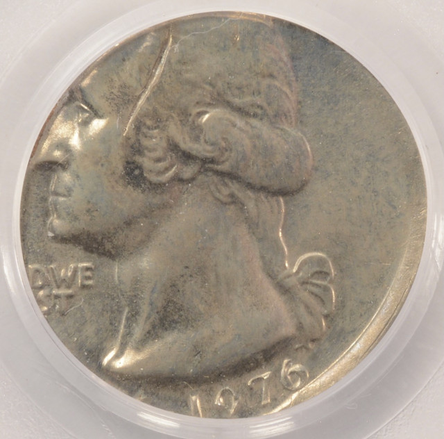 1976 25c Bicentennial Quarter Struck on Dime Planchet PCGS MS64