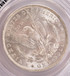 1885-O Morgan Dollar 1-1/4'' Struck Thru Reverse PCGS MS63