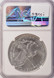 2023 $1 Silver Eagle Curved Clip at K-4 NGC MS69