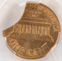 1965 1c Lincoln Cent 12% Double Curved Clip PCGS MS64 Red