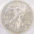 2014 $1 Silver Eagle Retained Struck-Thru Plastic PCGS MS67
