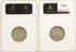 (2 Coin Set) ANACS 5c 1916 Buffalo Nickel 2-Coin Split After Strike EF40