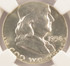 1956 50c Franklin Half Struck on Quarter Planchet NGC MS63