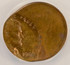 1967 1c ANACS Lincoln Cent Struck 60% Off-Center MS62 BN