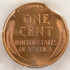 1947 1c Wheat Cent 2% Curved Clip PCGS MS65 RB