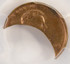 1969-x 1c Lincoln Cent 50% Curved Clip 1.27 Grams MS64 RB