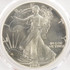 1992 $1 Silver Eagle Retained Struck Through Obverse 8:00 PCGS MS68