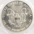 1992 $1 Silver Eagle Retained Struck Through Obverse 8:00 PCGS MS68