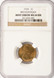 1935 1c Wheat Cent Broadstruck NGC MS64 RB