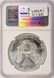 1995 $1 Silver Eagle Partial Collar Strike NGC MS69