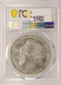 2001 $1 Silver Eagle Struck Thru Plastic Obverse PCGS MS69