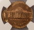1980-P 5c Jefferson Nickel Double-Struck on Cent Planchet NGC MS64 Red
