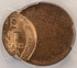 1957-D 1c Wheat Cent Struck 60% Off-Center PCGS MS63 RB