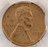 1937 1c Lincoln Cent 2% Curved Clip at K-3 PCGS MS62 RB